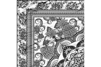 Плитка напольная Click Ceramica "Calacatta" Roseton