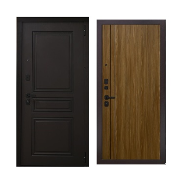 Дверь входная металлическая Дверьберг Прайм дуб английский/дуб сиена К7. Фото в интернет-магазине Большой