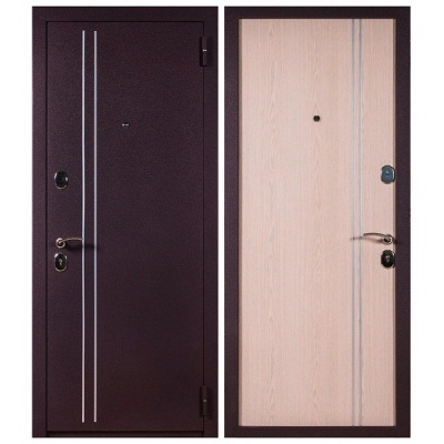 Дверь входная металлическая Бастион СД-5 беленый дуб. Фото в интернет-магазине Большой