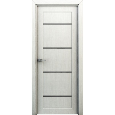 Дверь межкомнатная, остекленная. Модель Орион. Цвет перламутр. Фото в интернет-магазине Большой