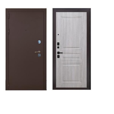 Дверь входная металлическая Дверьберг Классик М/дуб шоколад К2. Фото в интернет-магазине Большой