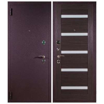 Дверь входная металлическая Бастион СД-13 лиственница серая. Фото в интернет-магазине Большой