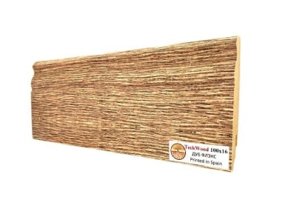 Плинтус МДФ TeckWood Дуб Флекс 100*16*2150 мм