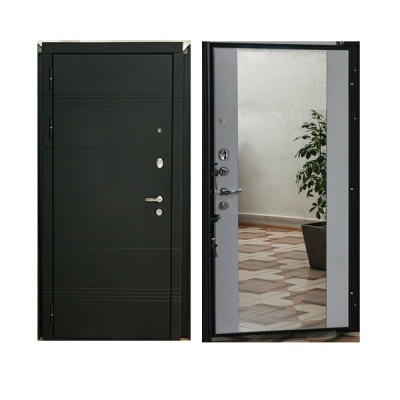 Дверь входная металлическая СТР Оптима-31 (зеркало). Фото в интернет-магазине Большой