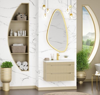 Мебель для ванной комнаты Brevita. Коллекция "Ariana" капучино