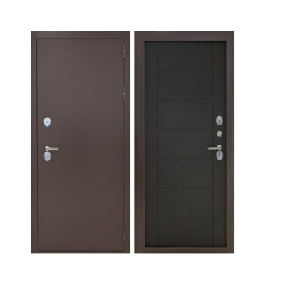 Дверь входная металлическая Дверьберг Терма венге кипарис. Фото в интернет-магазине Большой