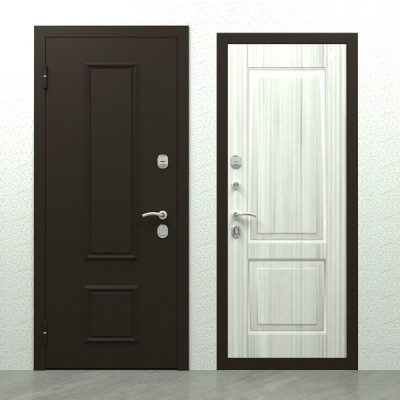 Дверь входная металлическая Бастион СД-43 сандал светлый. Фото в интернет-магазине Большой