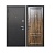 Дверь входная металлическая Дверная биржа Цитадель Толстяк букле черный/грецкий орех. Фото в интернет-магазине Большой