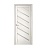Дверь межкомнатная. Коллекция Мегаполис, модель "Сингапур" (стекло мателюкс),экошпон. Цвет белый кипарис. Фото в интернет-магазине Большой