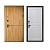 Дверь входная металлическая Дверьберг Горизонт дуб сиена янтарный/велютто бьянко К2. Фото в интернет-магазине Большой