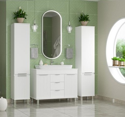 Мебель для ванной комнаты Brevita. Коллекция "Enfida" белый