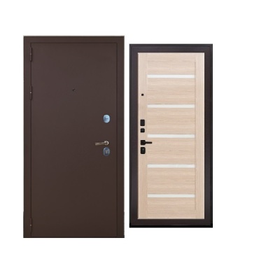 Дверь входная металлическая Дверьберг Классик М/капучино 118Б. Фото в интернет-магазине Большой