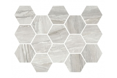 Керамогранит  Argenta "Eos" мозайка Pearl Hexagon