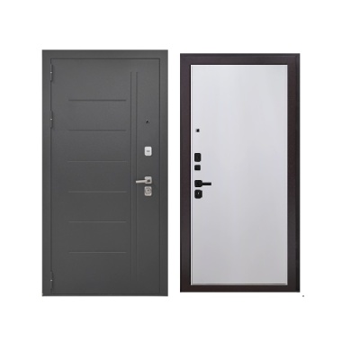 Дверь входная металлическая Дверьберг Букле черный/К8 под покраску. Фото в интернет-магазине Большой