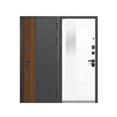 Дверь входная металлическая Дверная биржа Цитадель Luxor 2МДФ Призма зеркало. Фото в интернет-магазине Большой