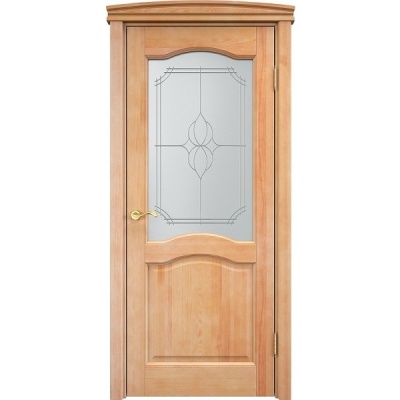 Дверь межкомнатная, остекленная. Модель №7. Цвет орех окраска 5%. Фото в интернет-магазине Большой