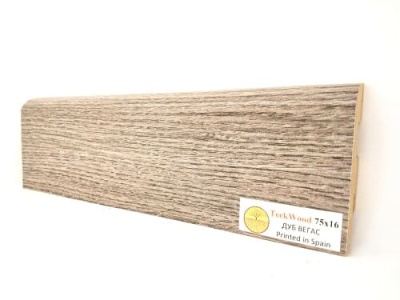 Плинтус МДФ TeckWood Дуб Вегас 75*16*2150 мм