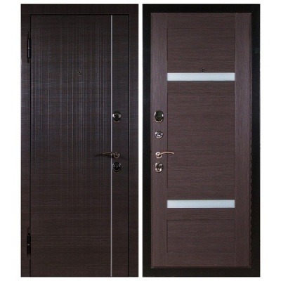 Дверь входная металлическая Бастион СД-14 лиственница серая. Фото в интернет-магазине Большой