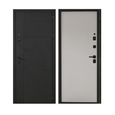 Дверь входная металлическая Дверьберг Комфорт венге кварц. Фото в интернет-магазине Большой