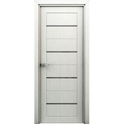 Дверь межкомнатная остекленная. Модель Орион. Цвет перламутр. Фото в интернет-магазине Большой