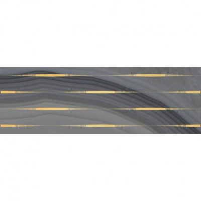 Плитка  настенная Laparet "Agat" декор lines серый