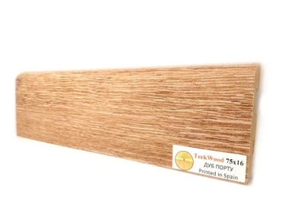 Плинтус МДФ TeckWood Дуб Порту 75*16*2150 мм