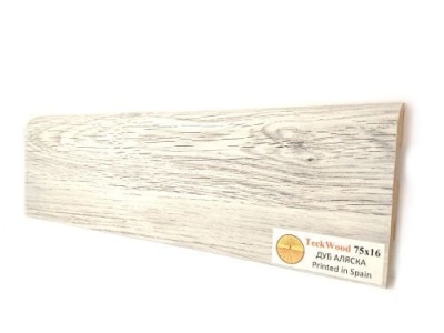 Плинтус МДФ TeckWood Дуб Аляска 75*16*2150 мм