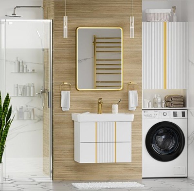 Мебель для ванной комнаты Brevita. Коллекция "Vega" белый