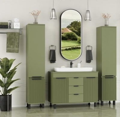 Мебель для ванной комнаты Brevita. Коллекция "Enfida" зеленый