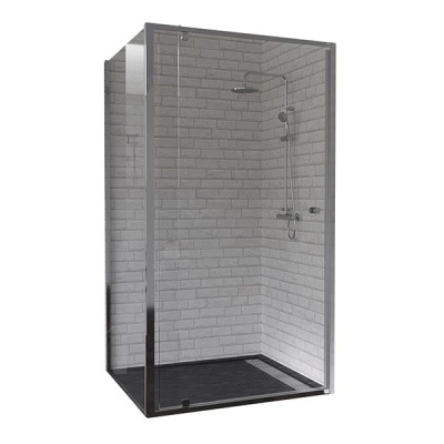 Душевой уголок прямоугольный RGW Серия Passage PA-44 стекло  Шиншилла