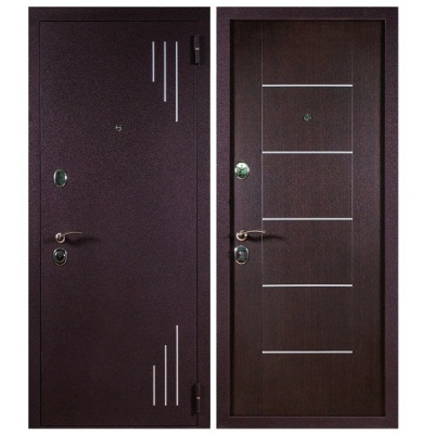 Дверь входная металлическая Бастион СД-15 венге. Фото в интернет-магазине Большой