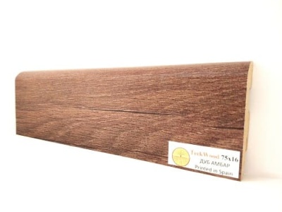 Плинтус МДФ TeckWood Дуб Амбар 75*16*2150 мм