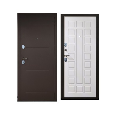 Дверь входная металлическая Дверьберг Алтай А-60 беленый дуб. Фото в интернет-магазине Большой