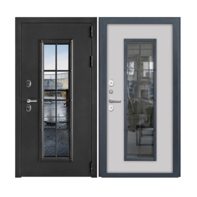 Дверь входная металлическая Дверной Континент Тичино серый муар. Фото в интернет-магазине Большой