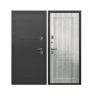 Дверь входная металлическая Дверная биржа Цитадель ISOTERMA 11 см серебро/ривьера айс. Фото в интернет-магазине Большой
