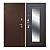 Дверь входная металлическая Дверной Континент Рубикон зеркало венге. Фото в интернет-магазине Большой